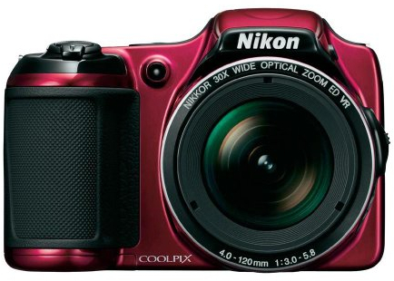 Nikon Coolpix L820 - Cámara compacta de 16 MP (Pantalla de 3, Zoom óptico 30x, estabilizador de Imagen óptico), Rojo