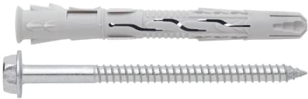 Index TNUXE08080 - T-nuxe - 50 pack spine universali, ad alte prestazioni, testa esagonale, in scatola (nylon, 8 x 80 mm)