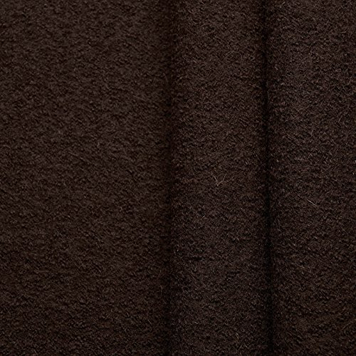 Favorit Walkloden - 100% Schurwolle, Kochwolle - weicher, wärmender Wollstoff - Meterware (schokobraun)