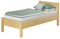 Erst-Holz Hohes Holzbett 90x200 Kiefer Natur Seniorenbett Einzelbett Zubehör wählbar V-60.55-09, Ausstattung:Rollrost inkl.