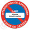 AUA SIGNALETIQUE - Panneau interdiction de stationner sortie de garage sauf votre immatriculation - Ø 130 mm, PVC 1.5mm
