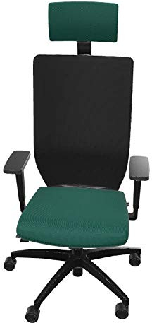 Dauphin Stilo Bürodrehstuhl Mesh Style, hohe Rückenlehne, ergonmisch, individuell anpassbar (grün, mit Nackenstütze)