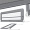 KESSER® Bettgitter 120 cm Bettschutzgitter Kinderbettgitter für Kinder Babybettgitter Klappbar, Tragbar, Kinderbett Kinderbettschutzgitter Rausfallschutz, Bett & Elternbett hoch: 42 cm, Hellgrau