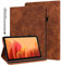GLANDOTU iPad Mini 1/2/3/4/5 7.9 Case (A1538/A1550/A2124/A2125/A2126/A2133) - PU Leather Cover With Auto Sleep/Wake, Pen Holder & Stand Function - Brown