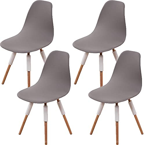 CHNSHOME Coprisedia scandinava elasticizzate Fodere per sedie da pranzo Scandinave coprisedile scandinavo 4 pezzi
