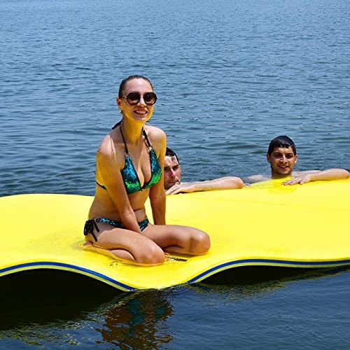Thrivinger 70.3X 23.6 Pouces Coussin d'eau Flottant, Matelas Piscine en Mousse Natation Tapis Coussin d'eau, Mousse XPE Déchirures, pour Piscine River Lake Beach