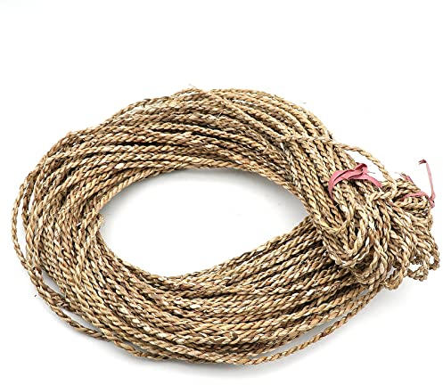 50 m Wasserhyazinthe, Strohseil, Breite 5 mm, handgefertigt, Weben von Gras, Rattan, Strick, Reparatur, Stuhlkorb, Dekoration