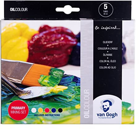 Óleos Van Gogh, Estuche de Mezcla de Colores primarios | 5 x 40 ml (02820505)