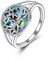 CUPENDA Lotusblüten Ring Sterlingsilber Om Yoga Versprechens Ringe Inspirierender Schmuck Geschenk für Frauen Mädchen-8