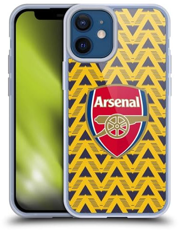 Head Case Designs Officially Licensed Arsenal FC Bruised Banana Logos Soft Gel Case Compatible With Apple iPhone 12 Mini