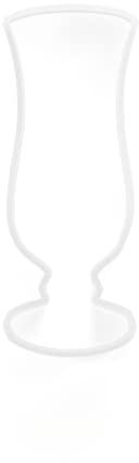 Hurricane Cocktail Glass Cookie Cutter - 3 Sizes