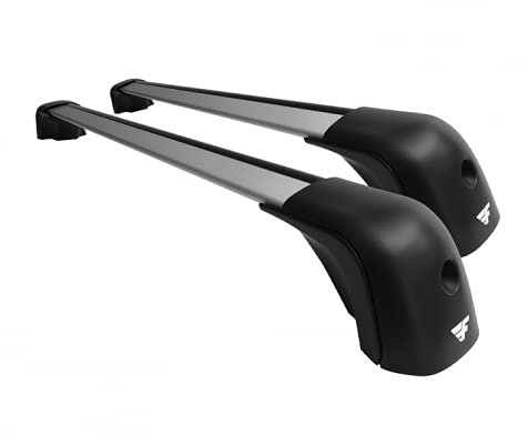 Farad Compact Grau Dachträger Aluminium aerodynamisch und super leise für Volkswagen Golf 7 2012-2019 ohne Dachreling