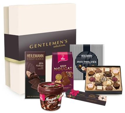 Geschenkbox Gentlemen's Selection mit Schokolade, Nougat und Pralinen