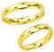 JC Trauringe | Paarpreis | Traumhafte Hohle Eheringe 3 mm breit I 333 Gold Poliert I Verlobungsringe Partnerringe Gelbgold mit Gravur in edler Schatulle I 2 Hochzeitsringe | Ringe ohne Stein I AP01