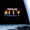 Gay Pride LGBT Equality Lesbische Auto-Aufkleber Fensteraufkleber Proud Ally.lgbtq Vinyl-Aufkleber für Autos, LKWs, LGBT Pride Autoaufkleber, 15,2 cm