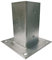 Pfostenträger 90 x 90 mm, Verzinkt Stahl, Stützenfuß für beton, Aufschraubhülse, Säulenfuß 1 Stück