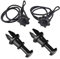 2/4 piezas for maletero, paquete, estante, correa, clips de cuerda, bandeja, colgador de cuerda, gancho de pivote, compatible con Volkswagen GOLF 5 Mk6, compatible con Tiguan Polo UP T-CROS (Color :