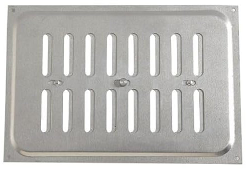 Rejilla de ventilación de metal de apertura y cierre, 9 x 6 pulgadas, ventilación de aire Hit & Miss Aire ajustable, cubierta de ventilación para armario, paquete de 1 unidad.
