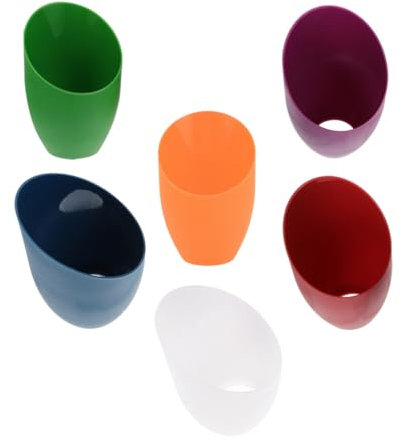 Amosfun Kunststoff- -Lampenschirm-Ersatz 6 Stück Geneigter Stehlampenschirm Decken-Kronleuchter-Lichtabdeckungen Für Mehrkopf-Stehlampen Bunt