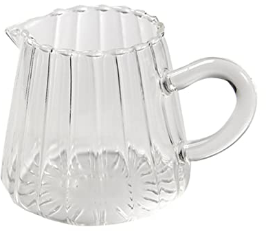 ABOOFAN Jarra De Leche De Vidrio Tazas De Cafe Taza De Café Multifunción Decantador De Agua Antiguo Jarra De Café Para El Hogar Decoración Vasos Café Con Leche Oficina Con Asa