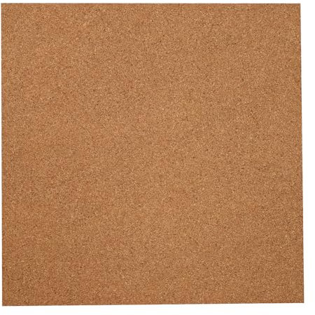 Lot de 14 plaques en liège de 12 mm d'épaisseur - Lot de plaques isolantes rectangulaires en liège - Pour sols, murs, bricolage, poinçonnage, projets d'artisanat, fête et bricolage - 30,5 x 30,5 cm