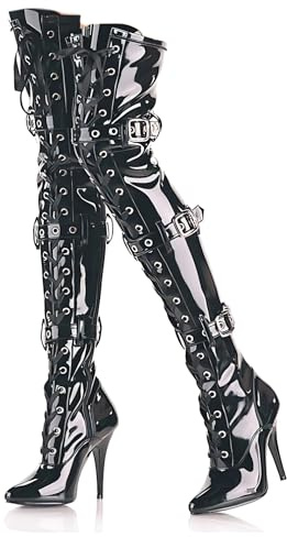 Pradize Overknee-Stiefel mit Absätzen für Stripperinnen