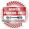 Lustiger Autoaufkleber für Dachdecker, Parkplatz, 10 Stück, Weihnachten, lustige Autoaufkleber (12 x 18 cm)
