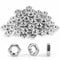 Dadi M5, 50 pezzi, dadi esagonali in acciaio inox (forma bassa), DIN439 A2 V2A, dadi in acciaio inox, dadi piatti esagonali per viti e rondelle e barre filettate