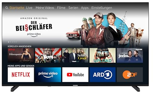 TELEFUNKEN 65 Zoll Fernseher Fire TV (4K UHD Smart TV, HDR Dolby Vision, Dolby Atmos, Triple-Tuner) XU65FO754S