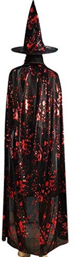 Schwarzer Umhang Herren Halloween Costume Doppelseitig mit Kapuze Darth Vader Cape Kleidung Mittelalter Magier Umhang Kostüm Vampir Karneval Kapuzenumhang Kostüme