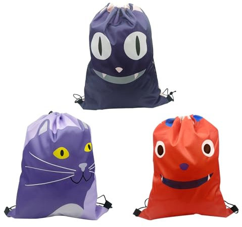 KASESSS 3 Pièces Sac Tissu Enfant, À Cordon, Imperméable, Unisexe Pour Adultes - Piscine, Sport, École, Voyage