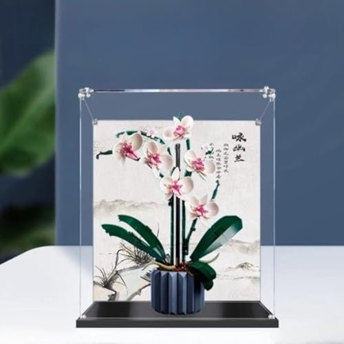 Acrylic Display Box, Compatible with Lego 10311 Orchids, Organizer, Transparent Box for 10311 Display Box (Box Only)