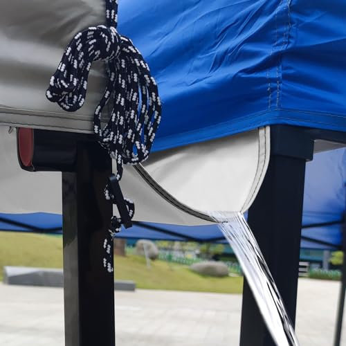 Regenrinne für Pop-Up-Baldachin, 3 m, Zeltzubehör für Regen, Drainage auf beiden Seiten der Dachrinne (hellbeige)