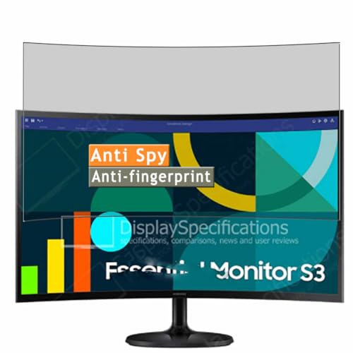 Vaxson TPU Pellicola Privacy, compatibile con Samsung Essential Monitor S3 S27DG36 27 Monitor, Screen Protector Film Filtro Privacy [Non Vetro Temperato]