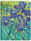 Berkin Arts für iPad mini 7. Gen 2024 und iPad mini 6. Gen(8,3 Zoll) Folio-Hülle, Premium-Lederhülle, lebendiges Schwertlilien-Blumendesign, stoßfest und leicht (Schwertlilien von Vincent Van Gogh)