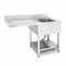 Plonge Professionnelle 1 Bac Inox 120x70 cm – Meuble Évier avec Emplacement Lave-Vaisselle – Idéal Restaurant, Cuisine CHR, Traiteur – Équipement Robuste et Hygiénique – Equipementpro