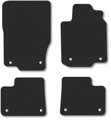 Mercedes GLE (2015-2019) 5mm Rubber Car Mats | Heavy Duty Rubber Tailored Fit Floor Mats Full Coverage Durable Waterproof Accessories Easy Clean Anti Slip Made in the UK