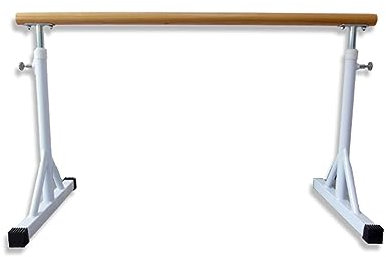 BCJMKDX Ballettstange, Ballettstange, freistehende Ballettstange aus Holz, robuste, verstellbare Tanz-Streckstange, Einzel- oder Doppel-tragbarer mobiler Tanzstock for Heimgymnastik-Übungen(1.5m)