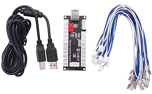 Lanonvy Zero Delay Arcade Usb Encoder Pc To Joystick For Mame Jamma & Other Pc Fighting Games