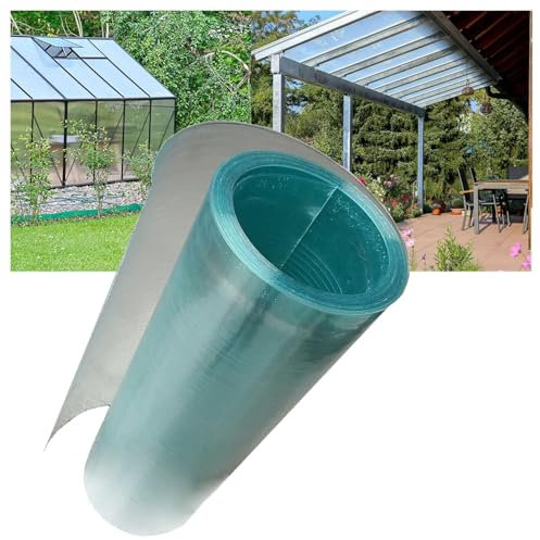 Plaque Polycarbonate,Panneau Anti-Pluie Découpable,Feuille Polycarbonate En Fibre De Verre,Serres Panneaux De Toiture Isolants,pour Jardin,Serre,Abri D'(Size:70x900 cm(2.3x29.5 ft),Color:Clear:2.2 MM)