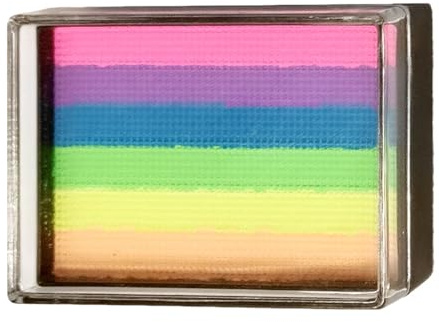 Maquillage Visage Enfant - Palette Arc-en-Visage - 6 Couleurs à l'Eau pour Scène Mariage Fêtes Adultes Halloween Anniversaire Cosplay