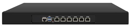 1U Firewall Appliance, PFSense, Mikrotik, OPNsense, VPN, Router PC, Intel Celeron N5105, RJ08, AES-NI, 6 x 2.5GbE I226-V, Console, VGA, 2 x USB3.0, 4G RAM, 32G SSD