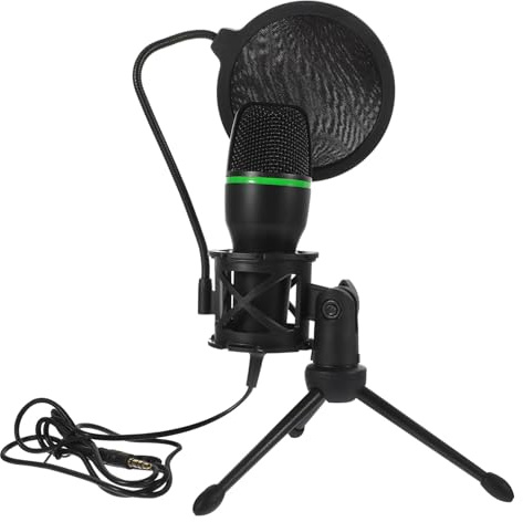 MOTHNUR Condenser USB Microphone Kit for Gaming with Noise Reduction Black Desktop Mic with Stable Tripod Stand High Sound Quality Recording for Streaming Podcasting and Computer Use