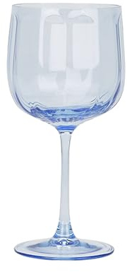 NOVASTYL - Lot de 4 verres à pied riviera 49cl en verre bleu - 1605446