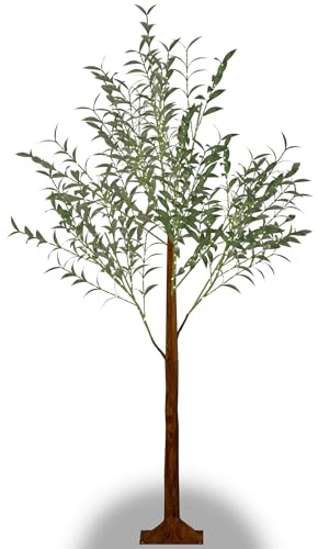 Suusolny Arbre lumineux LED de 120 cm avec 180 LED pour intérieur et extérieur - Décoration de Noël - Feuillage artificiel d’olivier - Arbre lumineux - Branches lumineuses - Arbre décoratif