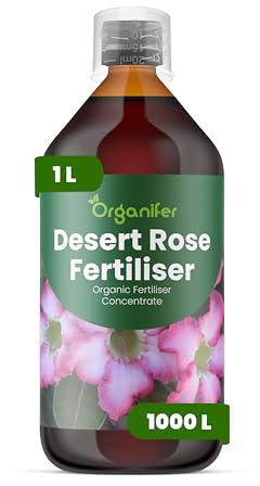 Engrais liquide organique 1L pour rose du désert – croissance saine et fleurs éclatantes – Organifer