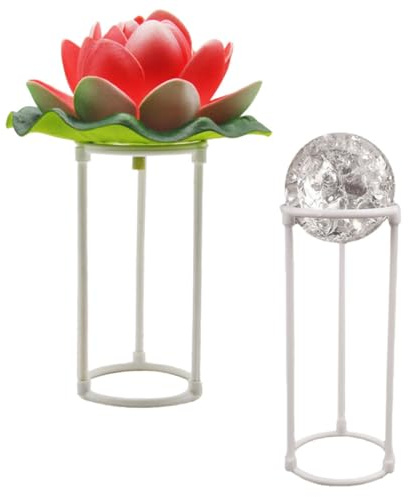 EXAOMBLE Luftbefeuchter Spritzschutz aus Kunststoff 2 Satz mit Kugel und Lotus Design für Steingarten und Aquarium Schutz