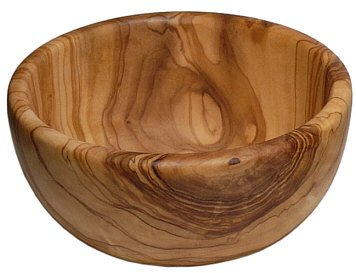 Ensaladera de madera de olivo Diámetro 18-19cm
