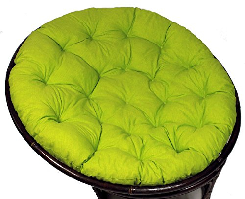 Rattani - Polster für Papasansessel, Auflage, Ersatzpolster Papasan D 130 cm, Stoff Loneta hell grün, Made in EU