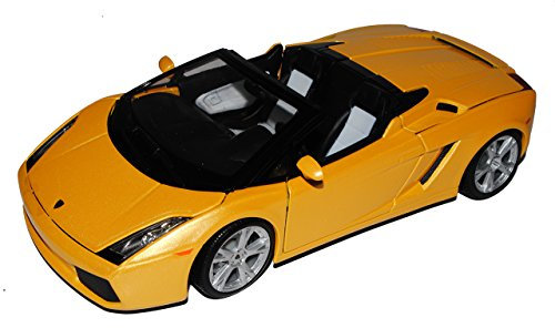 Bburago Lamborgihini Gallardo Spyder Cabrio Gelb 2003-2013 18-12016 18-12016 1/18 Modell Auto mit individiuellem Wunschkennzeichen